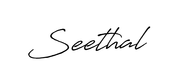 How to make Seethal name signature. Use Antro_Vectra_Bolder style for creating short signs online. This is the latest handwritten sign. Seethal signature style 7 images and pictures png