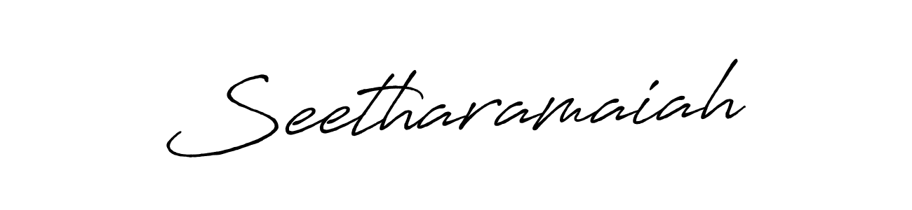 Use a signature maker to create a handwritten signature online. With this signature software, you can design (Antro_Vectra_Bolder) your own signature for name Seetharamaiah. Seetharamaiah signature style 7 images and pictures png