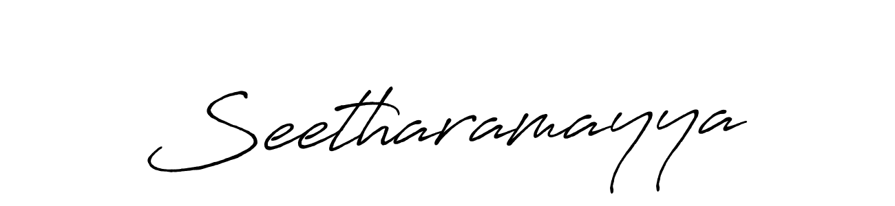 Design your own signature with our free online signature maker. With this signature software, you can create a handwritten (Antro_Vectra_Bolder) signature for name Seetharamayya. Seetharamayya signature style 7 images and pictures png