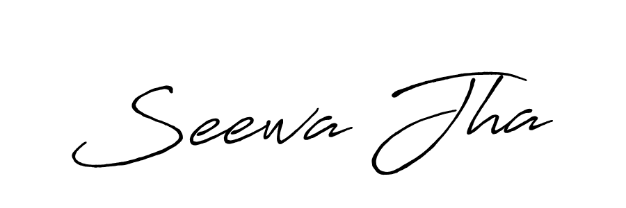 Also You can easily find your signature by using the search form. We will create Seewa Jha name handwritten signature images for you free of cost using Antro_Vectra_Bolder sign style. Seewa Jha signature style 7 images and pictures png