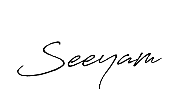 Also we have Seeyam name is the best signature style. Create professional handwritten signature collection using Antro_Vectra_Bolder autograph style. Seeyam signature style 7 images and pictures png