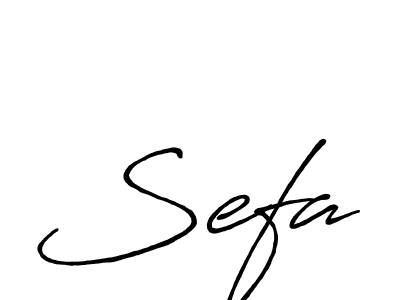 How to make Sefa name signature. Use Antro_Vectra_Bolder style for creating short signs online. This is the latest handwritten sign. Sefa signature style 7 images and pictures png