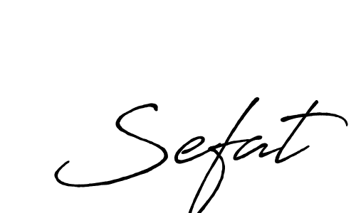 Design your own signature with our free online signature maker. With this signature software, you can create a handwritten (Antro_Vectra_Bolder) signature for name Sefat. Sefat signature style 7 images and pictures png