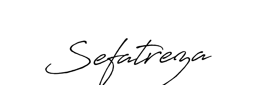 Create a beautiful signature design for name Sefatreza. With this signature (Antro_Vectra_Bolder) fonts, you can make a handwritten signature for free. Sefatreza signature style 7 images and pictures png