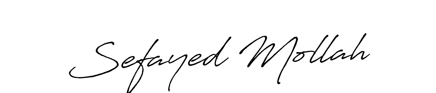 The best way (Antro_Vectra_Bolder) to make a short signature is to pick only two or three words in your name. The name Sefayed Mollah include a total of six letters. For converting this name. Sefayed Mollah signature style 7 images and pictures png