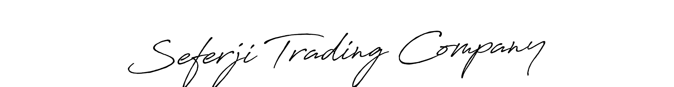 Make a beautiful signature design for name Seferji Trading Company. Use this online signature maker to create a handwritten signature for free. Seferji Trading Company signature style 7 images and pictures png