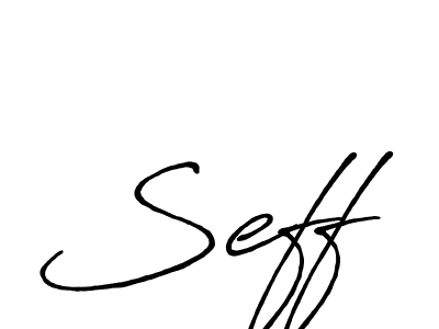 How to make Seff name signature. Use Antro_Vectra_Bolder style for creating short signs online. This is the latest handwritten sign. Seff signature style 7 images and pictures png