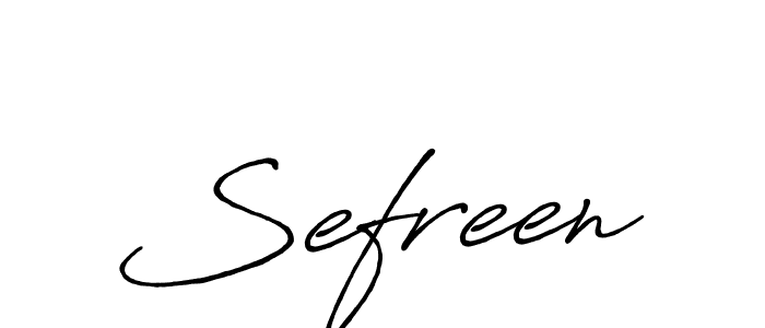 Design your own signature with our free online signature maker. With this signature software, you can create a handwritten (Antro_Vectra_Bolder) signature for name Sefreen. Sefreen signature style 7 images and pictures png