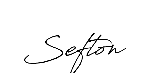 Create a beautiful signature design for name Sefton. With this signature (Antro_Vectra_Bolder) fonts, you can make a handwritten signature for free. Sefton signature style 7 images and pictures png