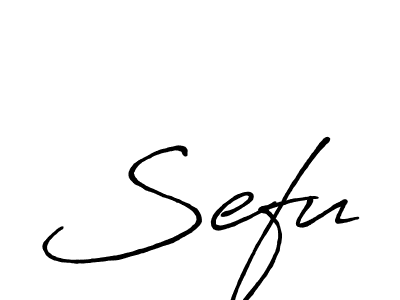 Create a beautiful signature design for name Sefu. With this signature (Antro_Vectra_Bolder) fonts, you can make a handwritten signature for free. Sefu signature style 7 images and pictures png