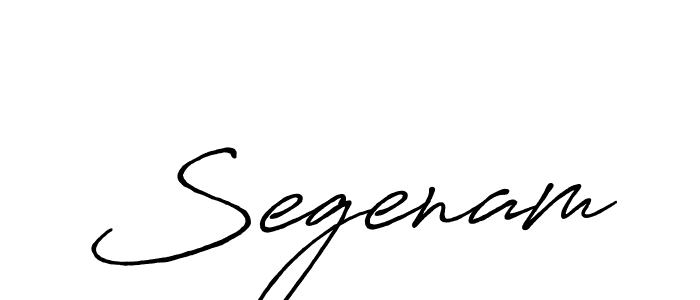 Create a beautiful signature design for name Segenam. With this signature (Antro_Vectra_Bolder) fonts, you can make a handwritten signature for free. Segenam signature style 7 images and pictures png