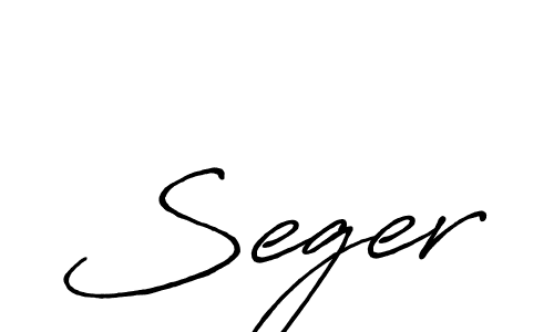 How to make Seger signature? Antro_Vectra_Bolder is a professional autograph style. Create handwritten signature for Seger name. Seger signature style 7 images and pictures png