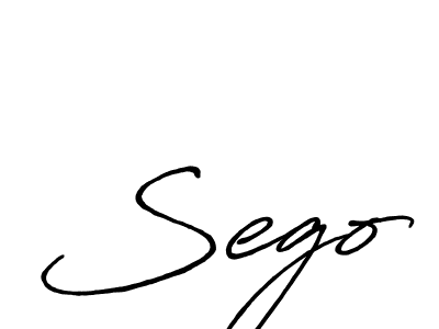 Create a beautiful signature design for name Sego. With this signature (Antro_Vectra_Bolder) fonts, you can make a handwritten signature for free. Sego signature style 7 images and pictures png