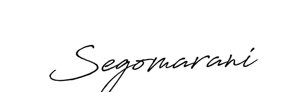Segomarani stylish signature style. Best Handwritten Sign (Antro_Vectra_Bolder) for my name. Handwritten Signature Collection Ideas for my name Segomarani. Segomarani signature style 7 images and pictures png