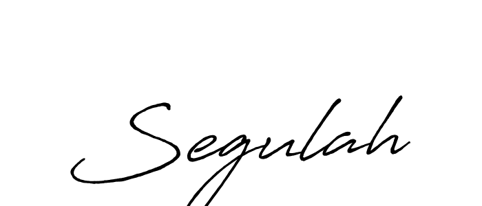 How to make Segulah name signature. Use Antro_Vectra_Bolder style for creating short signs online. This is the latest handwritten sign. Segulah signature style 7 images and pictures png