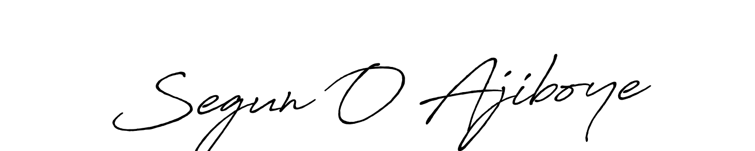 Also You can easily find your signature by using the search form. We will create Segun O Ajiboye name handwritten signature images for you free of cost using Antro_Vectra_Bolder sign style. Segun O Ajiboye signature style 7 images and pictures png