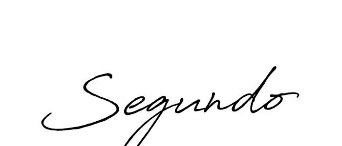 Make a beautiful signature design for name Segundo. With this signature (Antro_Vectra_Bolder) style, you can create a handwritten signature for free. Segundo signature style 7 images and pictures png