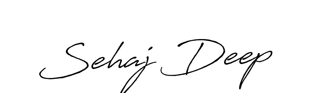 Design your own signature with our free online signature maker. With this signature software, you can create a handwritten (Antro_Vectra_Bolder) signature for name Sehaj Deep. Sehaj Deep signature style 7 images and pictures png