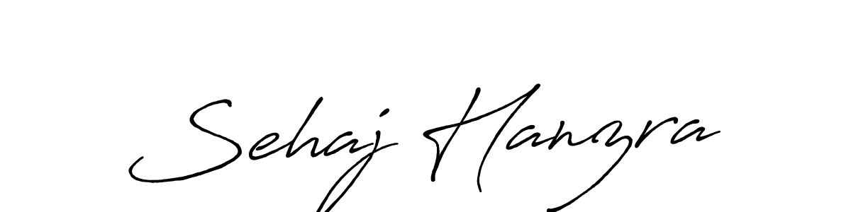 Sehaj Hanzra stylish signature style. Best Handwritten Sign (Antro_Vectra_Bolder) for my name. Handwritten Signature Collection Ideas for my name Sehaj Hanzra. Sehaj Hanzra signature style 7 images and pictures png