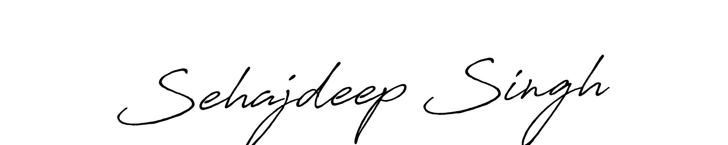 Sehajdeep Singh stylish signature style. Best Handwritten Sign (Antro_Vectra_Bolder) for my name. Handwritten Signature Collection Ideas for my name Sehajdeep Singh. Sehajdeep Singh signature style 7 images and pictures png