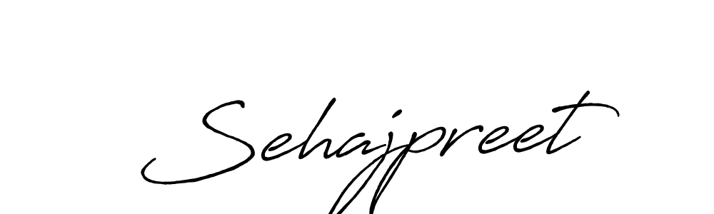 Make a beautiful signature design for name Sehajpreet. With this signature (Antro_Vectra_Bolder) style, you can create a handwritten signature for free. Sehajpreet signature style 7 images and pictures png