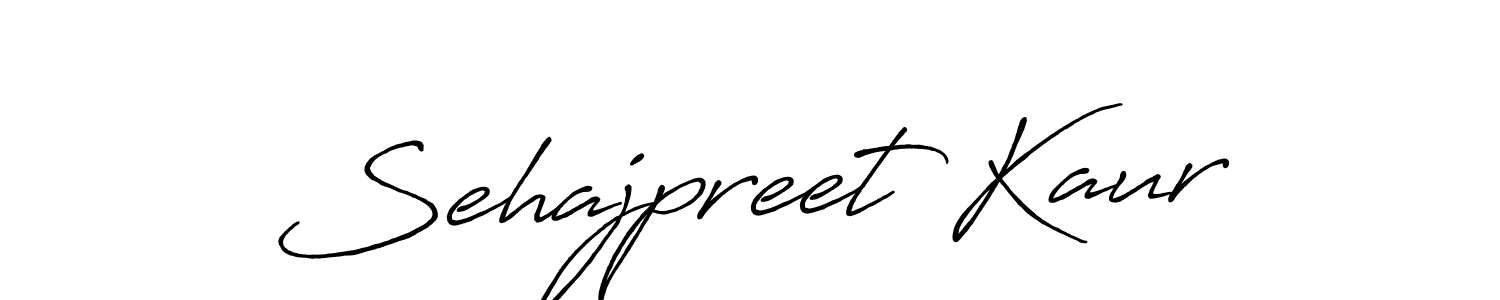 Sehajpreet Kaur stylish signature style. Best Handwritten Sign (Antro_Vectra_Bolder) for my name. Handwritten Signature Collection Ideas for my name Sehajpreet Kaur. Sehajpreet Kaur signature style 7 images and pictures png