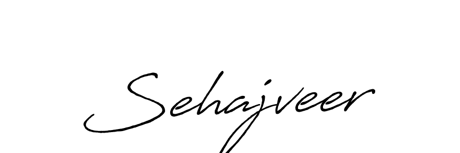 Sehajveer stylish signature style. Best Handwritten Sign (Antro_Vectra_Bolder) for my name. Handwritten Signature Collection Ideas for my name Sehajveer. Sehajveer signature style 7 images and pictures png