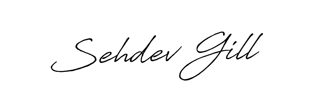 You should practise on your own different ways (Antro_Vectra_Bolder) to write your name (Sehdev Gill) in signature. don't let someone else do it for you. Sehdev Gill signature style 7 images and pictures png