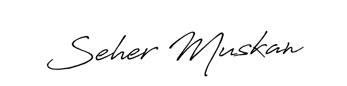This is the best signature style for the Seher Muskan name. Also you like these signature font (Antro_Vectra_Bolder). Mix name signature. Seher Muskan signature style 7 images and pictures png