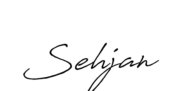 How to make Sehjan signature? Antro_Vectra_Bolder is a professional autograph style. Create handwritten signature for Sehjan name. Sehjan signature style 7 images and pictures png