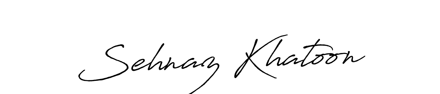 Sehnaz Khatoon stylish signature style. Best Handwritten Sign (Antro_Vectra_Bolder) for my name. Handwritten Signature Collection Ideas for my name Sehnaz Khatoon. Sehnaz Khatoon signature style 7 images and pictures png