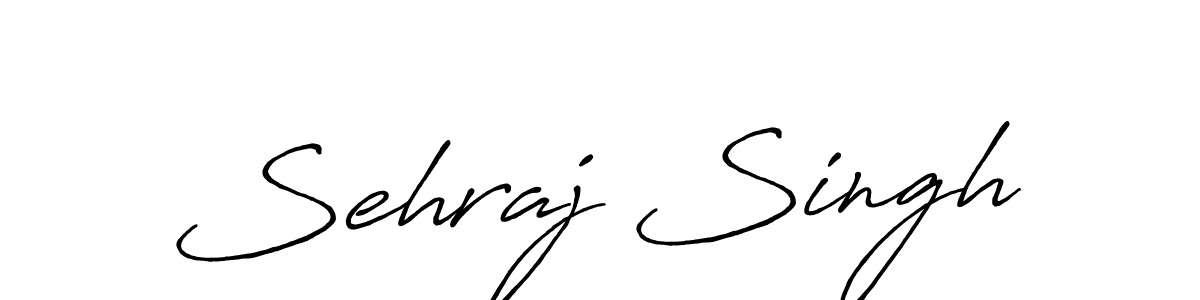 How to make Sehraj Singh name signature. Use Antro_Vectra_Bolder style for creating short signs online. This is the latest handwritten sign. Sehraj Singh signature style 7 images and pictures png
