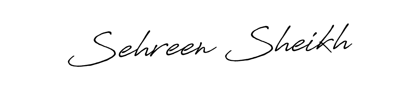 Sehreen Sheikh stylish signature style. Best Handwritten Sign (Antro_Vectra_Bolder) for my name. Handwritten Signature Collection Ideas for my name Sehreen Sheikh. Sehreen Sheikh signature style 7 images and pictures png