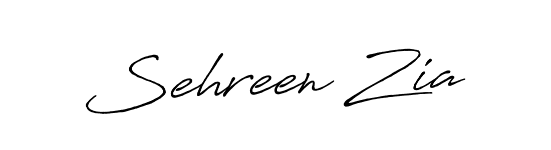 Create a beautiful signature design for name Sehreen Zia. With this signature (Antro_Vectra_Bolder) fonts, you can make a handwritten signature for free. Sehreen Zia signature style 7 images and pictures png