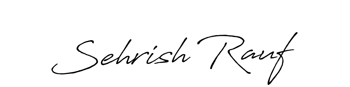 Sehrish Rauf stylish signature style. Best Handwritten Sign (Antro_Vectra_Bolder) for my name. Handwritten Signature Collection Ideas for my name Sehrish Rauf. Sehrish Rauf signature style 7 images and pictures png
