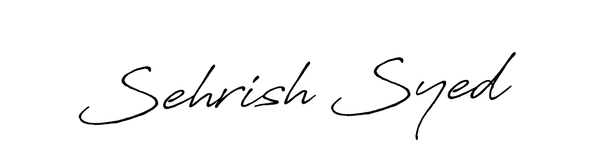 Make a beautiful signature design for name Sehrish Syed. Use this online signature maker to create a handwritten signature for free. Sehrish Syed signature style 7 images and pictures png