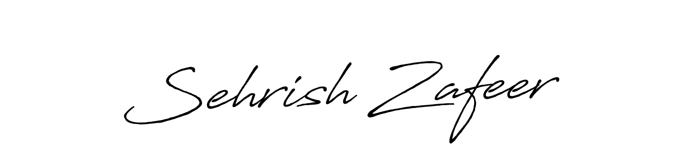 Use a signature maker to create a handwritten signature online. With this signature software, you can design (Antro_Vectra_Bolder) your own signature for name Sehrish Zafeer. Sehrish Zafeer signature style 7 images and pictures png