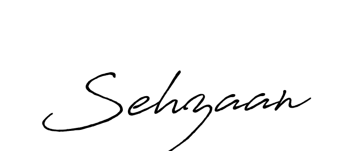 Create a beautiful signature design for name Sehzaan. With this signature (Antro_Vectra_Bolder) fonts, you can make a handwritten signature for free. Sehzaan signature style 7 images and pictures png