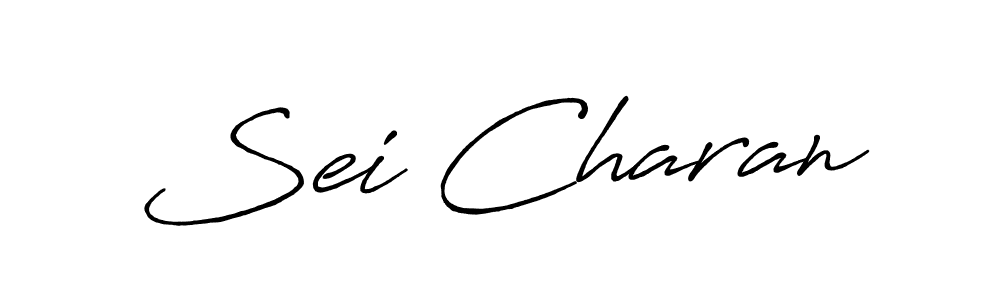 Create a beautiful signature design for name Sei Charan. With this signature (Antro_Vectra_Bolder) fonts, you can make a handwritten signature for free. Sei Charan signature style 7 images and pictures png