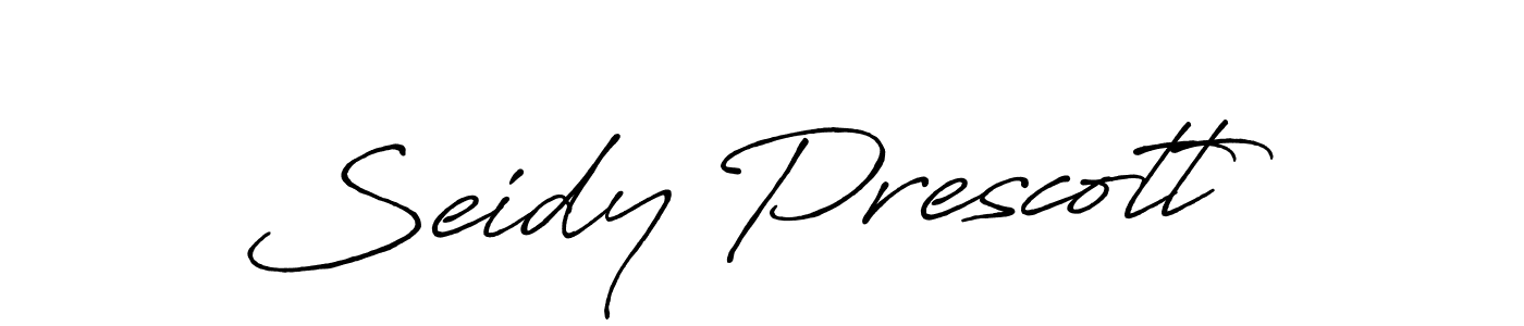 How to make Seidy Prescott signature? Antro_Vectra_Bolder is a professional autograph style. Create handwritten signature for Seidy Prescott name. Seidy Prescott signature style 7 images and pictures png