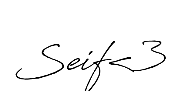 Similarly Antro_Vectra_Bolder is the best handwritten signature design. Signature creator online .You can use it as an online autograph creator for name Seif<3. Seif<3 signature style 7 images and pictures png