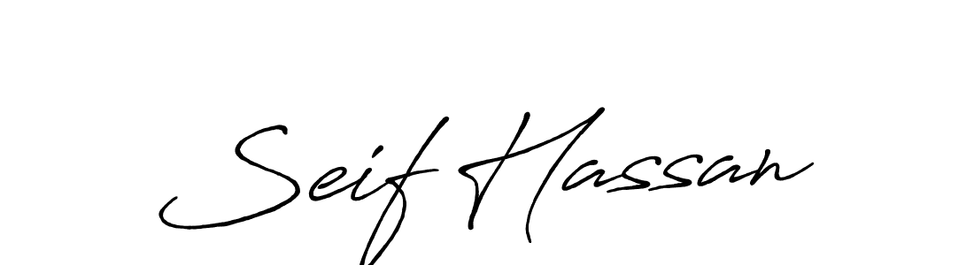 The best way (Antro_Vectra_Bolder) to make a short signature is to pick only two or three words in your name. The name Seif Hassan include a total of six letters. For converting this name. Seif Hassan signature style 7 images and pictures png