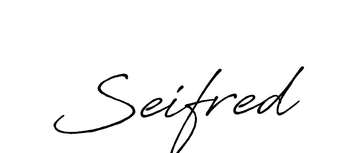 How to make Seifred signature? Antro_Vectra_Bolder is a professional autograph style. Create handwritten signature for Seifred name. Seifred signature style 7 images and pictures png