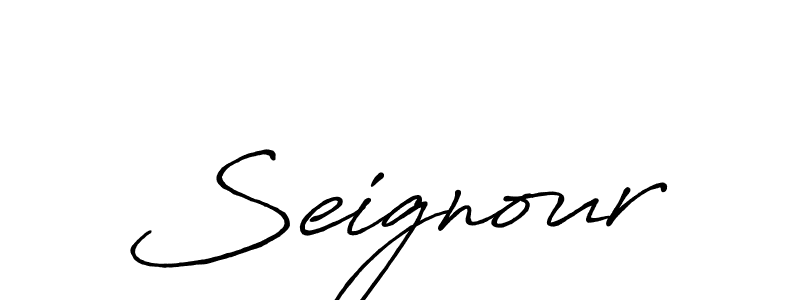 if you are searching for the best signature style for your name Seignour. so please give up your signature search. here we have designed multiple signature styles  using Antro_Vectra_Bolder. Seignour signature style 7 images and pictures png