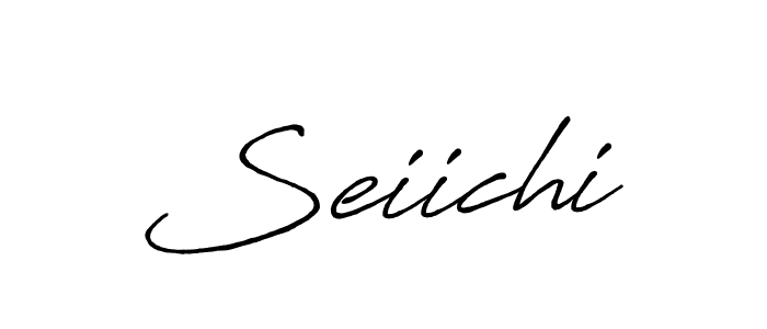 Create a beautiful signature design for name Seiichi. With this signature (Antro_Vectra_Bolder) fonts, you can make a handwritten signature for free. Seiichi signature style 7 images and pictures png