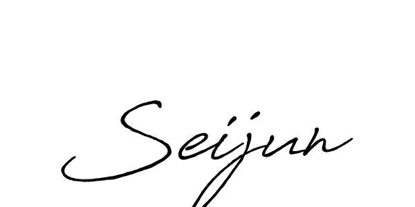 Make a beautiful signature design for name Seijun. With this signature (Antro_Vectra_Bolder) style, you can create a handwritten signature for free. Seijun signature style 7 images and pictures png