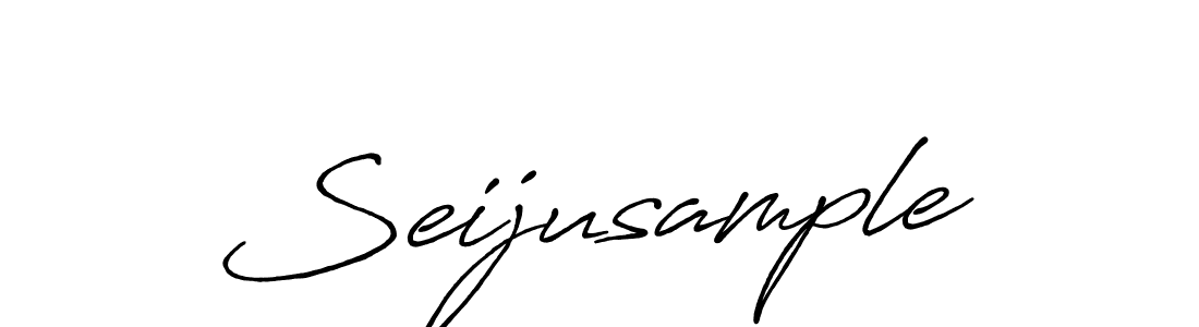 Seijusample stylish signature style. Best Handwritten Sign (Antro_Vectra_Bolder) for my name. Handwritten Signature Collection Ideas for my name Seijusample. Seijusample signature style 7 images and pictures png