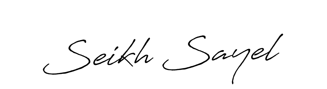 Use a signature maker to create a handwritten signature online. With this signature software, you can design (Antro_Vectra_Bolder) your own signature for name Seikh Sayel. Seikh Sayel signature style 7 images and pictures png