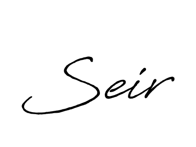 How to make Seir signature? Antro_Vectra_Bolder is a professional autograph style. Create handwritten signature for Seir name. Seir signature style 7 images and pictures png