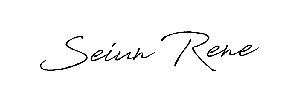 Once you've used our free online signature maker to create your best signature Antro_Vectra_Bolder style, it's time to enjoy all of the benefits that Seiun Rene name signing documents. Seiun Rene signature style 7 images and pictures png
